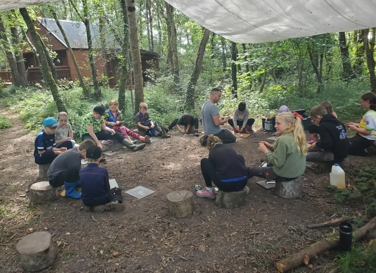 Forest School learning in Cloughjordan